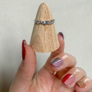 ❣️SOLD❣️Sterling Silver Blue and White Topaz Ring